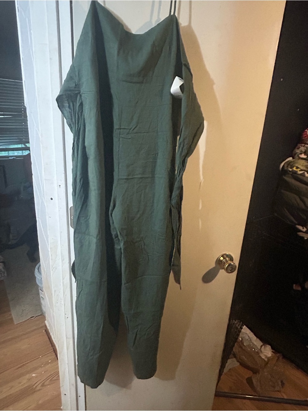miami Olive Green Wide-Leg Jumpsuit
